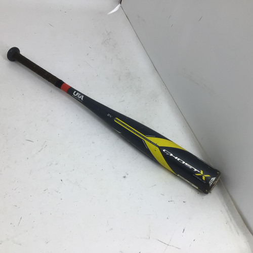 Vist Large View of Product Image Which is Used Easton 2018 GHOST X HYPERLITE 27/16 -11 DROP US BB/SB USA 2 5/8 Bat 27"