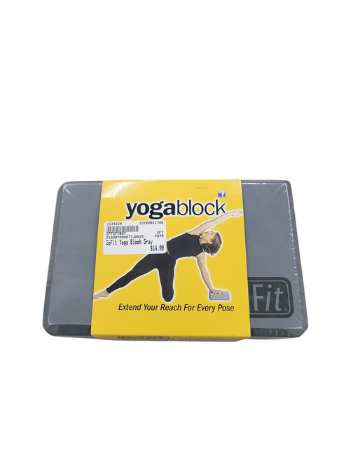 New GoFit Yoga Block Gray 11708-GFTGFYBGY