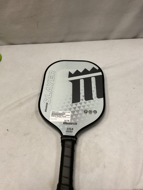 Vist Large View of Product Image Which is Used MONARCH DRAGON SLAYER Pickleball Racquet Black