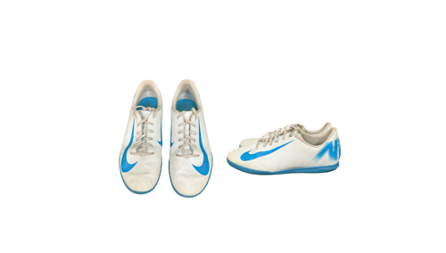 Vist Large View of Product Image Which is Used Nike Soccer Indoor Shoes Royal Blue Junior 05.5