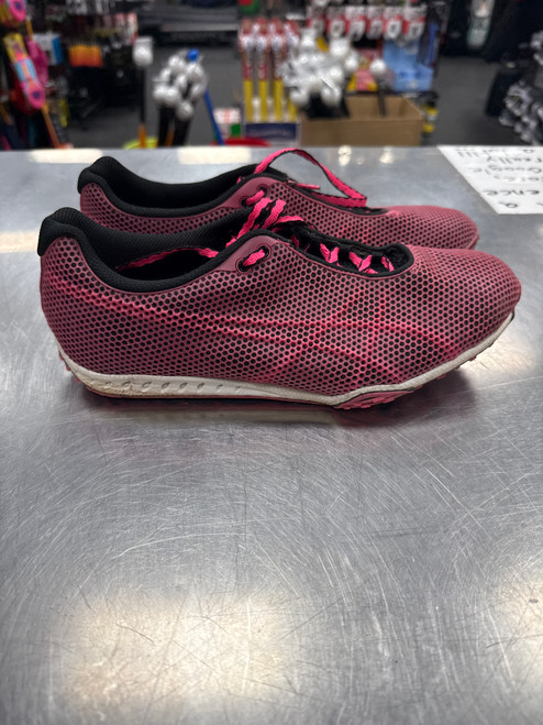 Vist Large View of Product Image Which is Used Asics Track & Field Cleats Adult Pink Senior 8.5