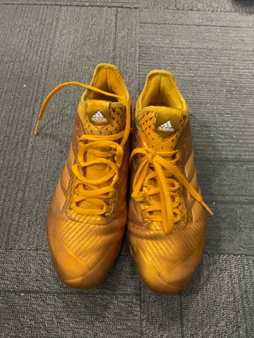 Vist Large View of Product Image Which is Used Adidas ADIZERO GOLD BB/SB Cleats Gold Senior 9