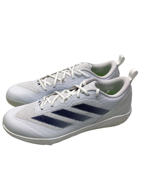 Vist Large View of Product Image Which is Used Adidas ADIZERO INSTINCT METAL BB/SB Cleats White Senior 13