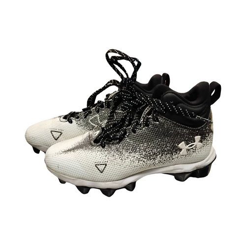 Vist Large View of Product Image Which is Used Under Armour LOCKED DOWN Jr FB Cleats White Junior 01