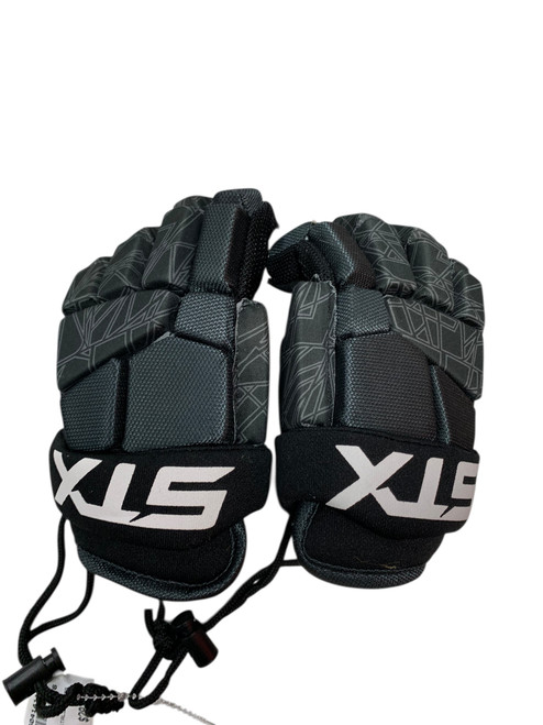 Vist Large View of Product Image Which is Used STX STALLION 75 Lacrosse Gloves Junior Black XS