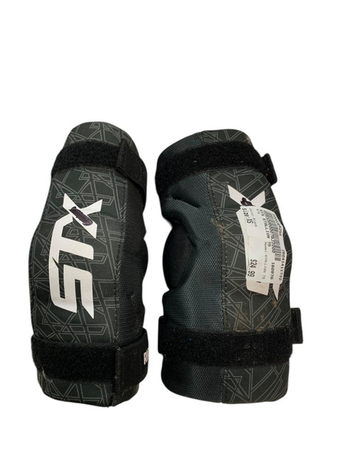 Vist Large View of Product Image Which is Used STX STALLION 75 Lacrosse Arm Pads/Guards Black XS
