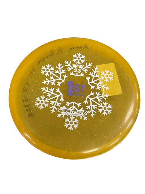 Vist Large View of Product Image Which is Used Gateway DIAMOND WIZARD Disc Golf Putter Yellow 176g