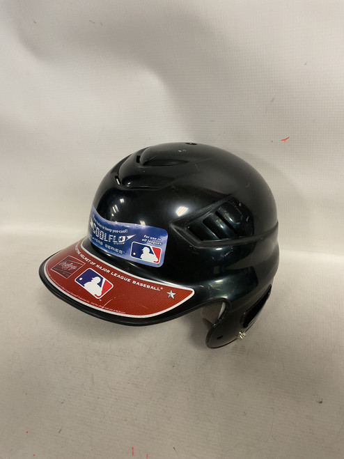 Vist Large View of Product Image Which is Used Rawlings COOLFLO Batting Helmet No Mask Black S/M