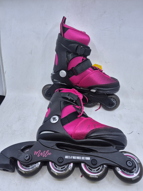 Vist Large View of Product Image Which is Used K2 1-5 MARLEE Junior Rec Fitness Skates Pink Adjustable
