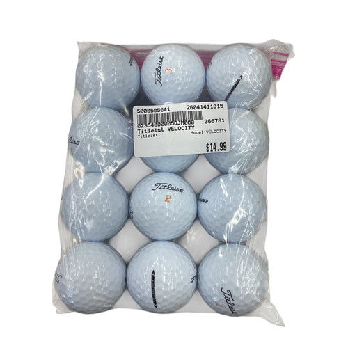 Vist Large View of Product Image Which is Used Titleist VELOCITY 12 Pack - Golf Balls