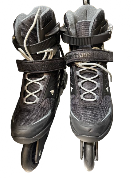 Vist Large View of Product Image Which is Used Rollerblade ZETRABLADE WOMENS 8 Senior Rec Fitness Skates Black Senior 8