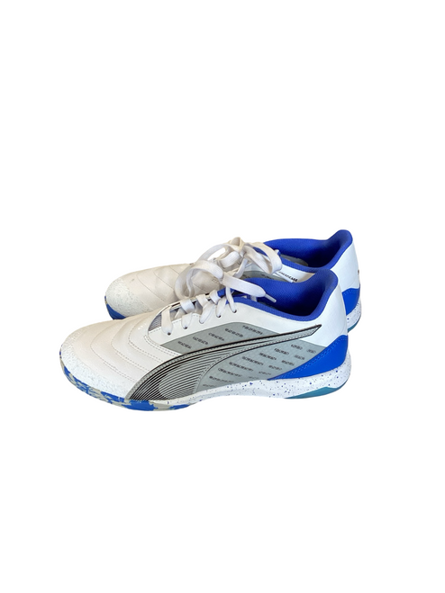 Vist Large View of Product Image Which is Used Puma Soccer Indoor Shoes White Senior 7.5