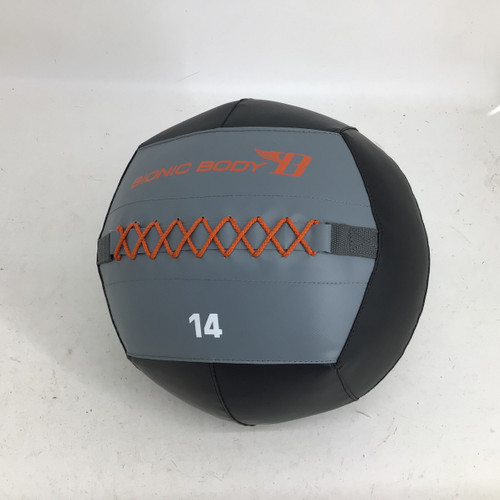 Vist Large View of Product Image Which is Used BIONIC BODY 14 LB WALL BALL Wall Ball Black 14 lb