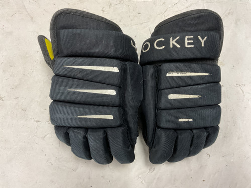 Vist Large View of Product Image Which is Used Pure Hockey Youth Gloves Black 9"