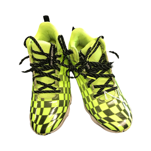 Vist Large View of Product Image Which is Used Under Armour BB/SB CLEATS BB/SB Cleats Yellow Junior 03.5