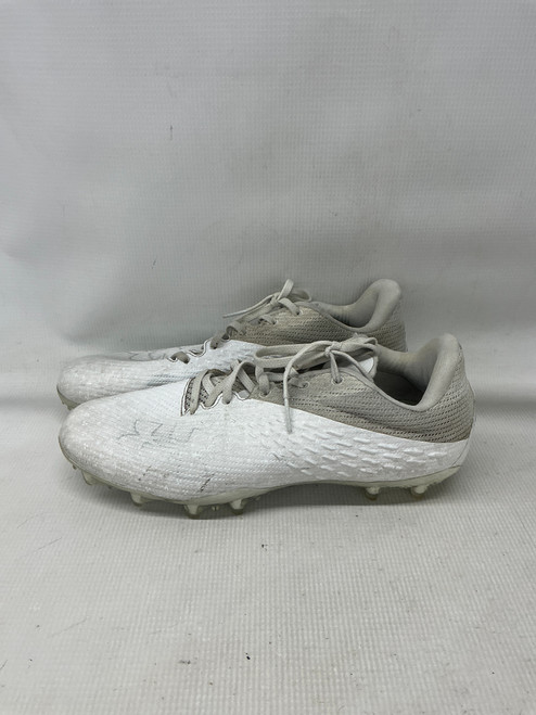 Vist Large View of Product Image Which is Used Under Armour BLUR NITRO MC LAX Cleats Mens White Senior 9