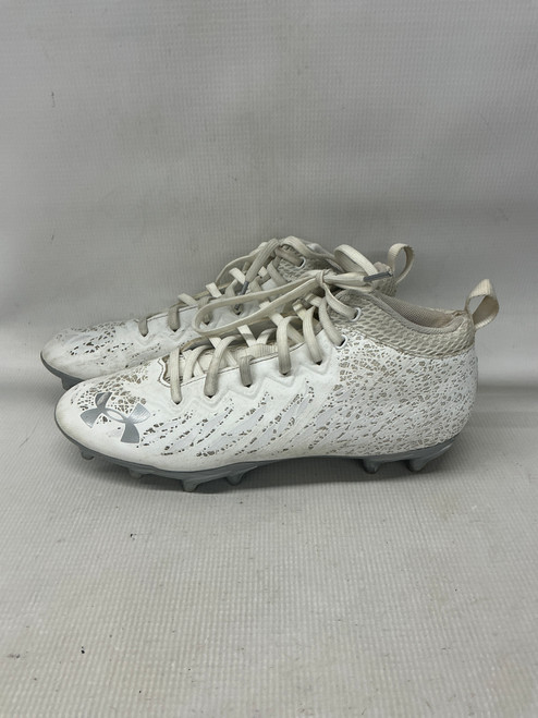 Vist Large View of Product Image Which is Used Under Armour BLUR SELECT FB Adult FB Cleats White Senior 7.5