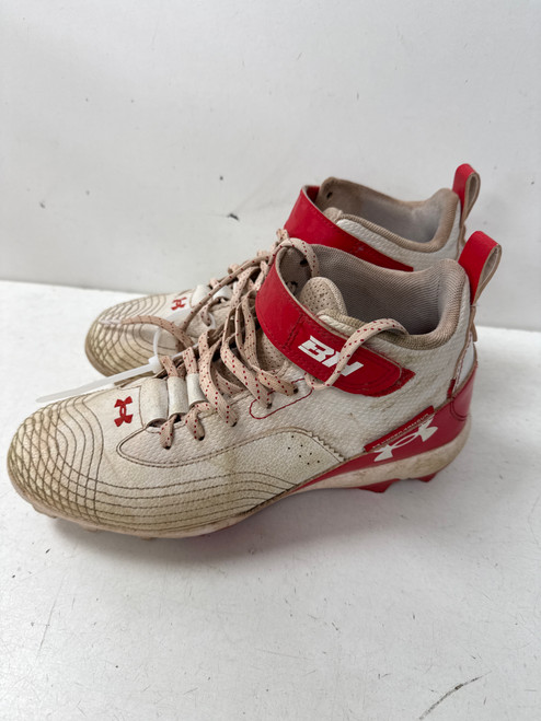 Vist Large View of Product Image Which is Used Under Armour HARPER MID BB/SB Cleats Red Senior 6