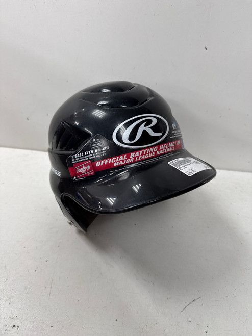 Vist Large View of Product Image Which is Used Rawlings RCFHTB Batting Helmet No Mask Black XS
