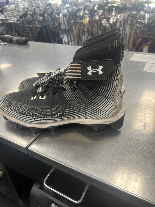 Vist Large View of Product Image Which is Used Under Armour FOOTBALL Adult FB Cleats Black Senior 11