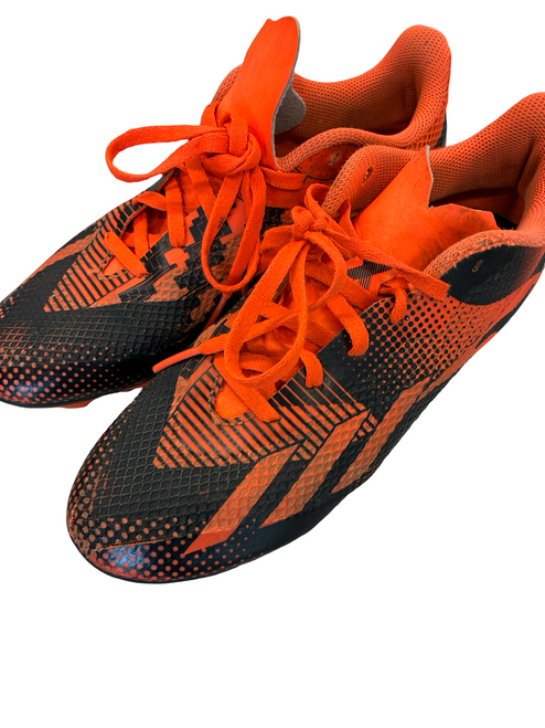 Vist Large View of Product Image Which is Used Adidas Soccer Cleats Orange Senior 6.5