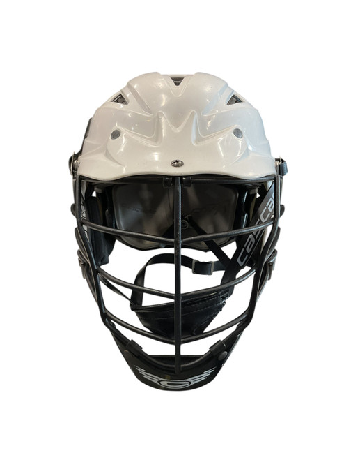 Vist Large View of Product Image Which is Used Cascade CPV Lacrosse Helmet White M/L