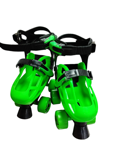 Vist Large View of Product Image Which is Used RollerDerby ROLLER DERBY Child Roller Quad Skates Green Adjustable