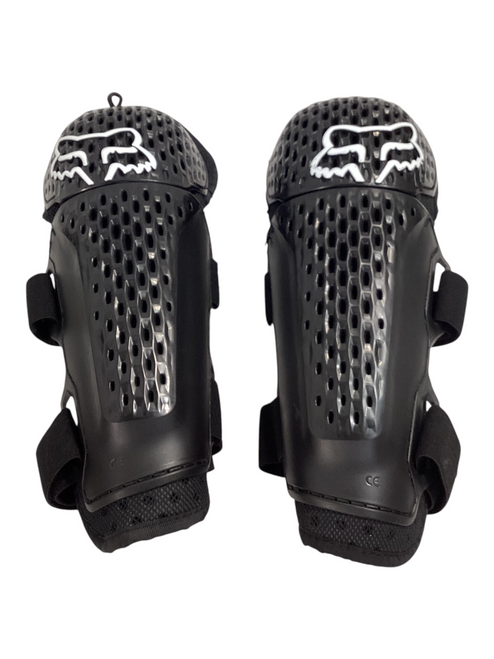 Vist Large View of Product Image Which is Used Fox BLACK Adult Knee Guard Black SM