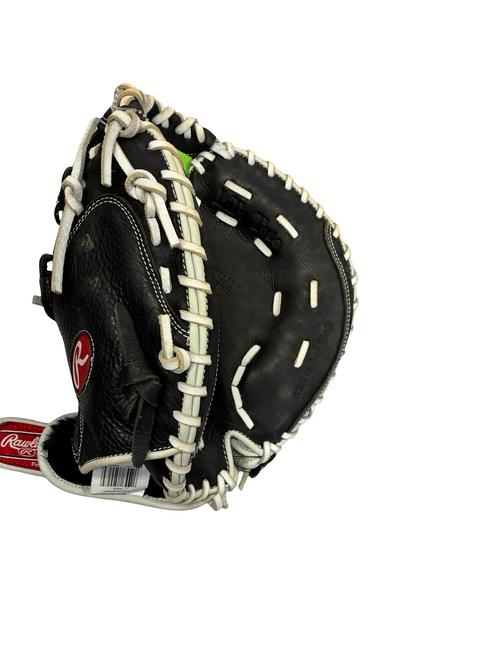 Vist Large View of Product Image Which is Used Rawlings SHUT OUT BB/SB Catchers RH Throw Black 32 1/2"
