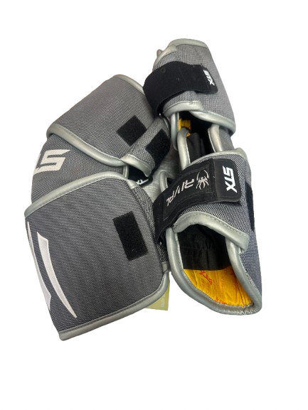 Vist Large View of Product Image Which is Used STX RIVAL Lacrosse Arm Pads/Guards Grey XL