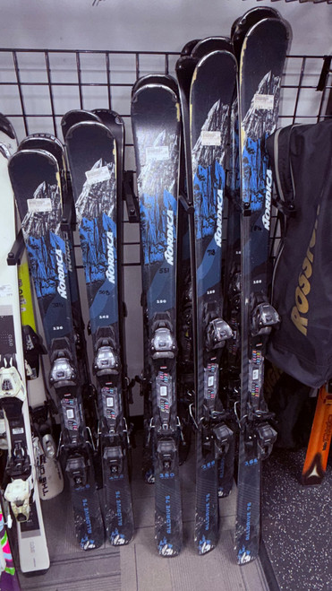 Vist Large View of Product Image Which is Used Nordica ALLDRIVE 76 W/MARKER TP2 Mens DH Ski/Binding Navy Blue 142 cm