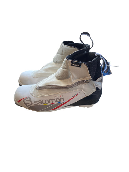 Vist Large View of Product Image Which is Used Salomon Womens SNS XC Ski Boots White JR-03