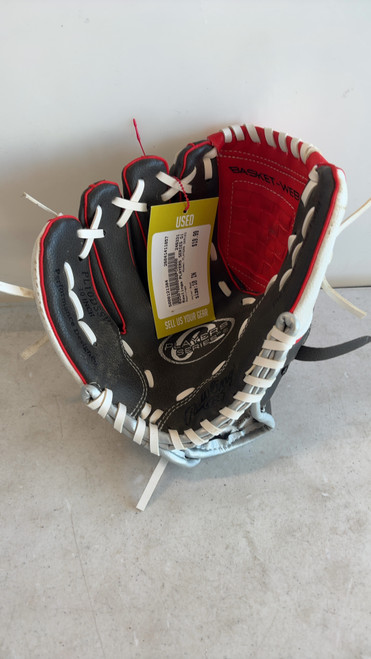 Vist Large View of Product Image Which is Used Rawlings PLAYERS SERIES BB/SB Glove T-ball Red 10"
