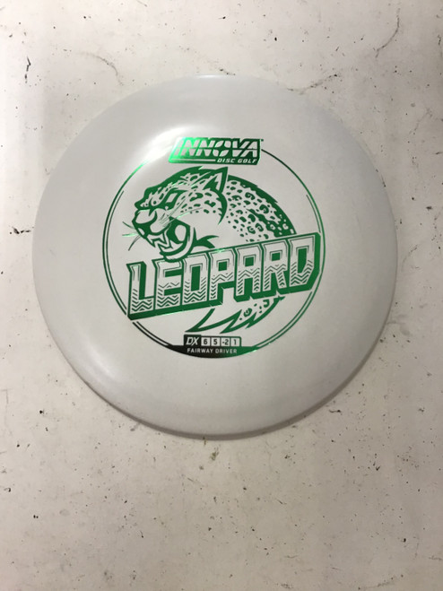 Vist Large View of Product Image Which is Used Innova DX LEOPARD Disc Golf Driver White 150g