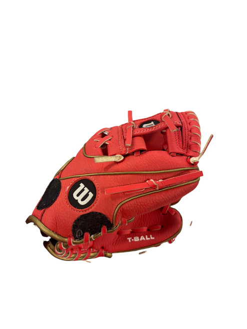 Vist Large View of Product Image Which is Used Wilson A200 BB/SB Glove RH Throw Red 9"