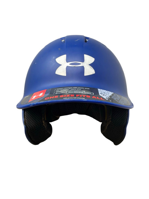 Vist Large View of Product Image Which is Used Under Armour UABH2-100 Batting Helmet No Mask Royal Blue M/L