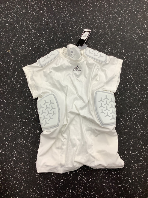 Vist Large View of Product Image Which is Used Adidas PADDED FB Top Adult White LG