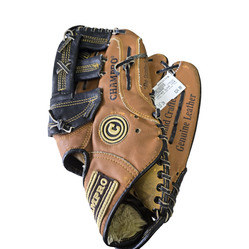 Vist Large View of Product Image Which is Used Champro LEATHER GLOVE 13IN BB/SB Glove RH Throw Brown 13"