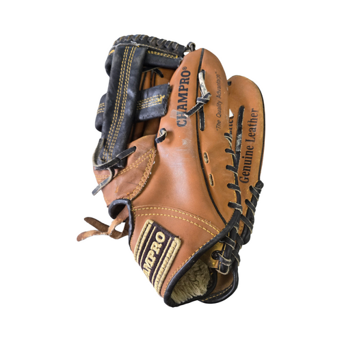 Vist Large View of Product Image Which is Used Champro LEATHER GLOVE 12 BB/SB Glove RH Throw Brown 12"