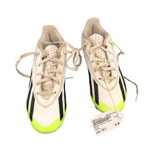 Vist Large View of Product Image Which is Used Adidas Soccer Cleats White Junior 04.5