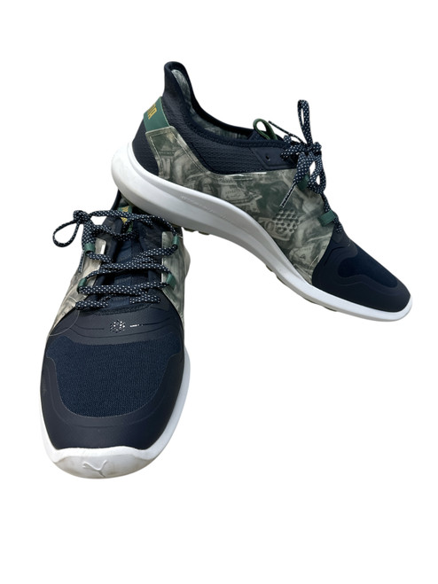 Vist Large View of Product Image Which is Used Puma Mens Golf Shoes Navy Blue Senior 10.5