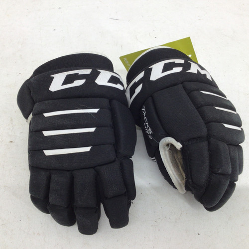 Vist Large View of Product Image Which is Used CCM 4 ROLL 2 YOUTH 9IN HOCKEY GLOVES Youth Gloves Black 9"