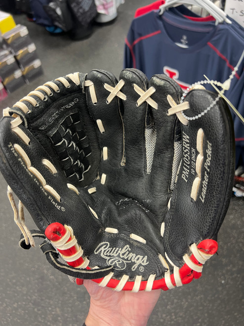 Vist Large View of Product Image Which is Used Rawlings PM105SRW BB/SB Glove T-ball Black 10 1/2"