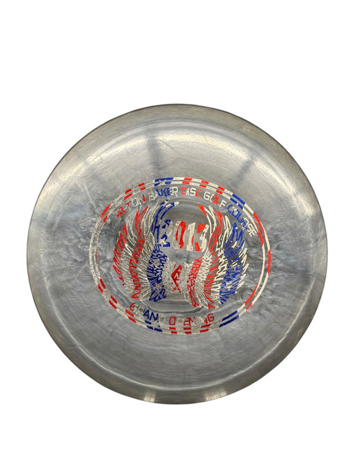 Vist Large View of Product Image Which is Used ALTON BAKER DISC COURSE Disc Golf Mid Range Grey