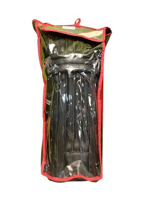 Vist Large View of Product Image Which is New SG PE BLACK BAT LEG GUARDS