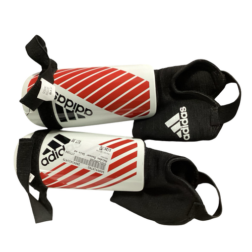 Vist Large View of Product Image Which is Used Adidas Soccer Shin Guards Youth White MD