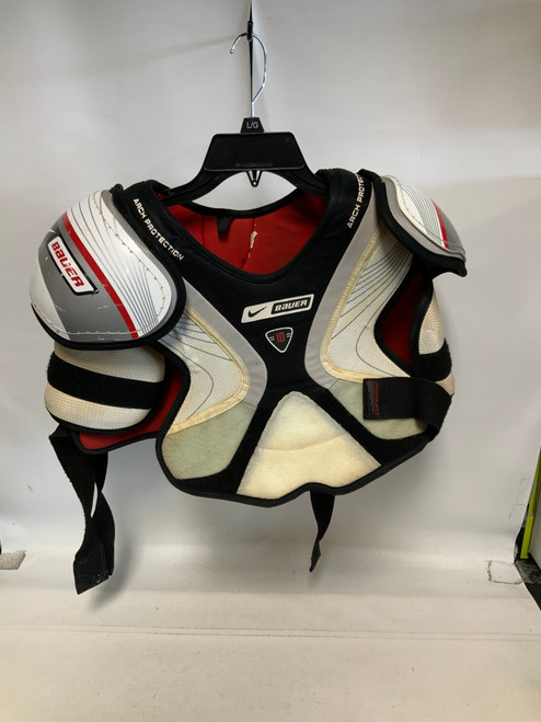 Vist Large View of Product Image Which is Used Bauer 10 Senior Shoulder Pads LG