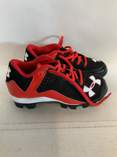 Vist Large View of Product Image Which is Used Under Armour MLB BB/SB Cleats Red Youth 13.0