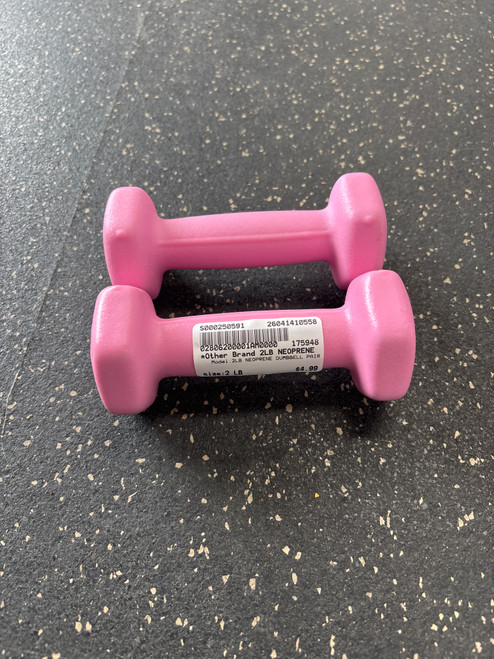 Vist Large View of Product Image Which is Used 2LB NEOPRENE DUMBBELL PAIR Hex Dumbbell 2 lb