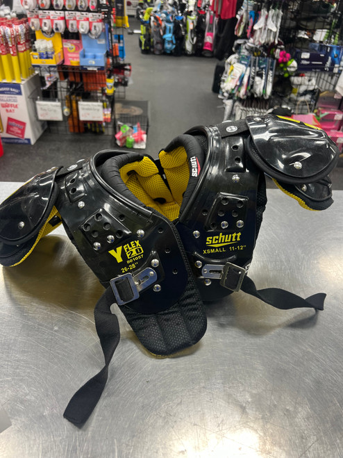 Vist Large View of Product Image Which is Used Schutt Y FLEX 2.0 FB Shoulder Pads Black XS
